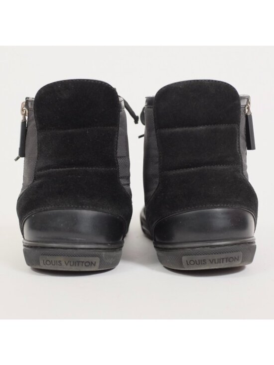 Louis Vuitton 8 US 9 black sneakers high top black Damier LOGO PRINT main image 7
